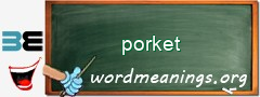 WordMeaning blackboard for porket